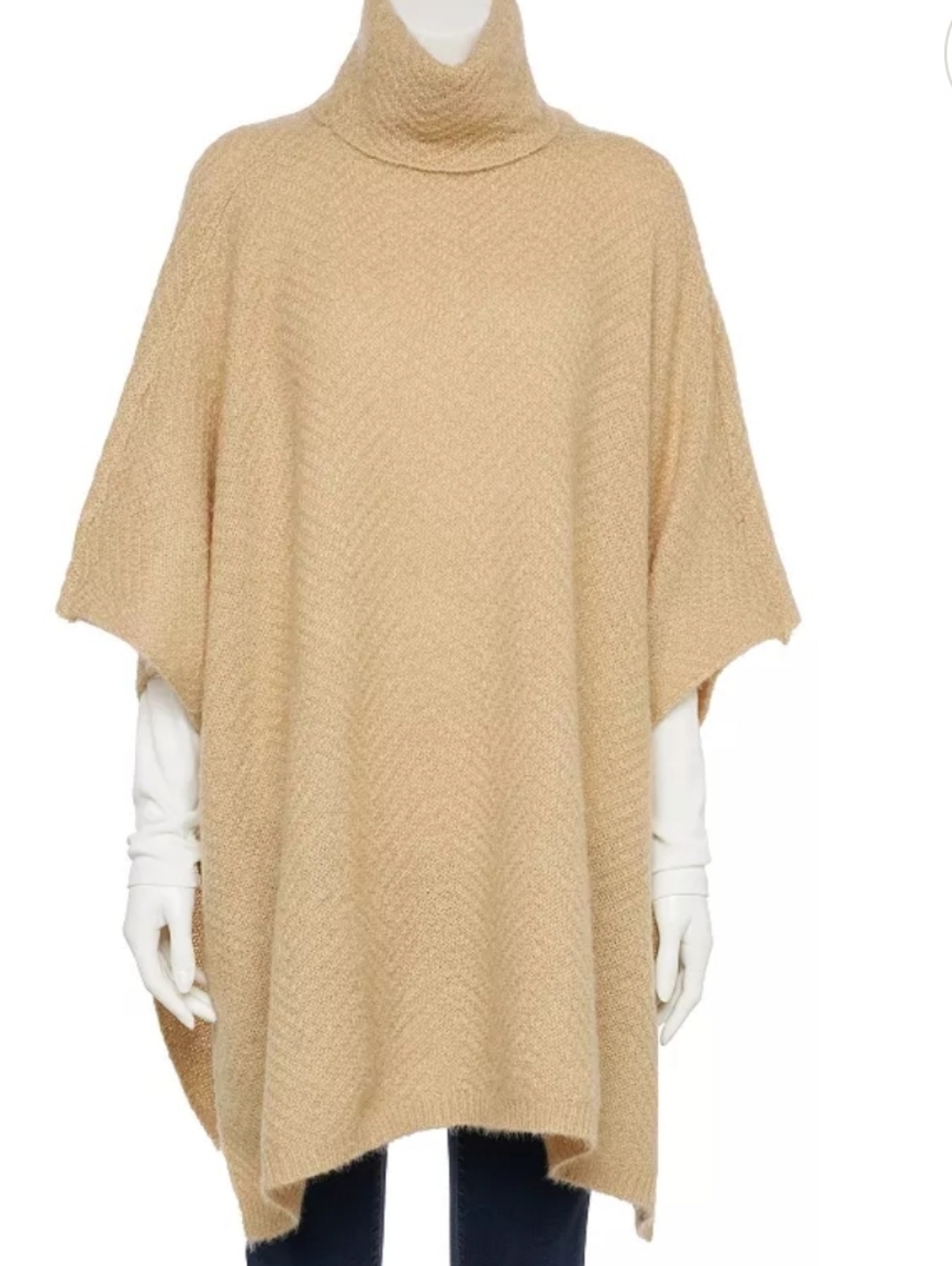 Cejon Poncho in Tan For Any Size